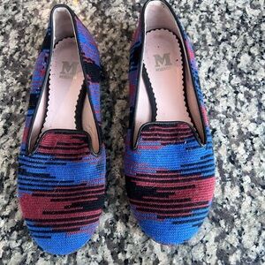 Missoni Women's Vibrant Blue and Red Flats